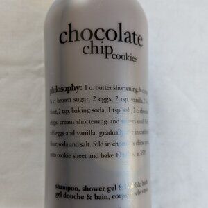 Philosophy shampoo, shower gel. bubble bath.  32 oz. Chocolate chip cookie